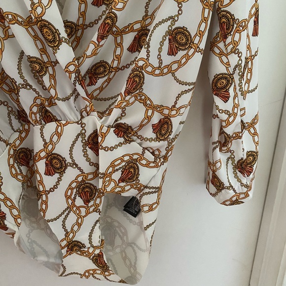 Zara satin blouse body suit, size M, never worn - Picture 3 of 6